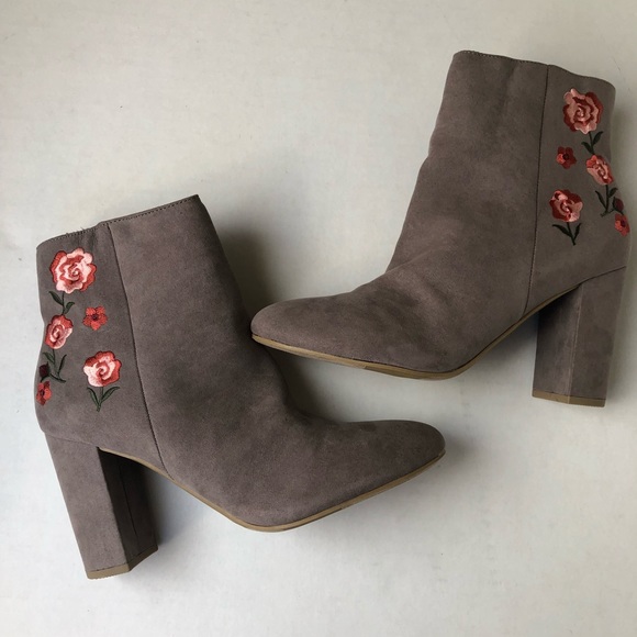 Report Shoes - Report Sierra Floral Embroidered Boots Size 10